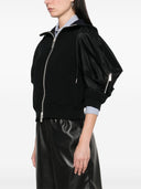 Con cappuccio con zippato di cotone Sacai e nylon