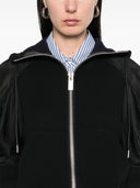 Con cappuccio con zippato di cotone Sacai e nylon