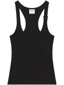 Courreges antes de 90 's Tapa de algodón acanalado