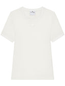 Courreges pre logotipo camiseta de algodón