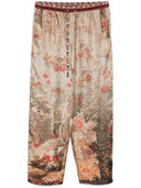 Pierre Louis Mascia Printed Silk Trousers