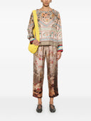 Pierre Louis Mascia Printed Silk Trousers