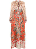 Pierre Louis Mascia Printed Silk Maxi Dress