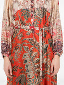 Pierre Louis Mascia Printed Silk Maxi Dress