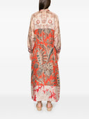 Pierre Louis Mascia Printed Silk Maxi Dress