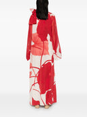 F.R.S . Printed Silk Long Dress