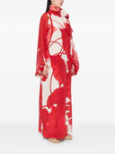 F.R.S . Printed Silk Long Dress