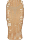Diesel Cotton Blend Long Skirt