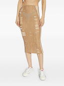 Diesel Cotton Blend Long Skirt
