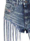 Diesel Denim Fringed Shorts
