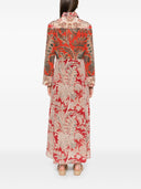 Pierre Louis Mascia Printed Silk Maxi Dress