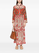 Pierre Louis Mascia Printed Silk Maxi Dress
