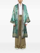 Pierre Louis Mascia Wiil And Silk Printed Kimono