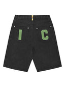 Icecream Running Dog Denim Shorts