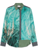 Pierre Louis Mascia Printed Silk Shirt