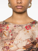 Pierre Louis Mascia Blusa de seda estampada