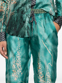 Pierre Louis Mascia Printed Silk Trousers