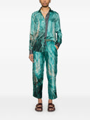 Pierre Louis Mascia Printed Silk Trousers