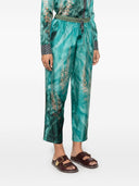 Pierre Louis Mascia Printed Silk Trousers