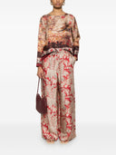 Pierre Louis Mascia Printed Silk Trousers