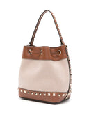 Valentino Garavani Rockstud Canvas Bucket Bag