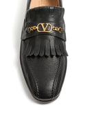 Valentino Garavani V Logo Signaure Leather Loafers