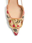 Valentino Garavani V Logo Signature Slingback Pumps
