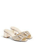 Valentino Garavani V Logo Signature Leather Mules