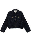Giacca di cotone in denim a semicutura Yves