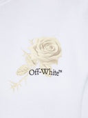 Off White Roses Pfeile beschnittenes Sweatshirt