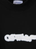 Off White Spray Arrow Cotton Sweatshirt