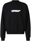 Off White Spray Arrow Cotton Sweatshirt