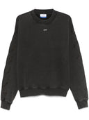 Off White Logo Cotton Felpa