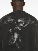 Off White Logo Cotton Felpa