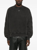 Off White Logo Cotton Felpa