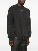 Off White Logo Cotton Felpa