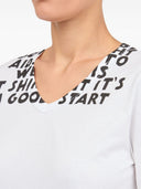 Mm6 Maison Margiela Printed Cotton T Shirt