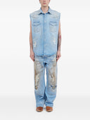 Mm6 Maison Margiela Denim Sleeveless Shirt