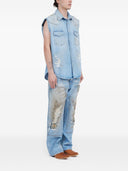 Mm6 Maison Margiela Denim Sleeveless Shirt