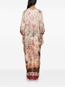 Pierre Louis Mascia Printed Silk Long Dress