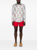 Chemise de soie imprimée Pierre Louis Mascia