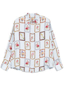 Chemise de soie imprimée Pierre Louis Mascia
