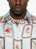 Chemise de soie imprimée Pierre Louis Mascia