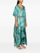 Pierre Louis Mascia Printed Silk Kaftan