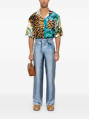 Pierre Louis Mascia Silk Trousers