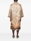 Pierre Louis Mascia Wiil And Silk Printed Kimono