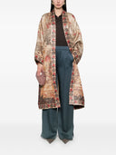 Pierre Louis Mascia Wiil And Silk Printed Kimono
