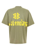 Balenciaga Tape Type Cotton T Shirt