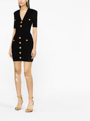Balmain gebreide V -nekjurk