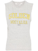 Logotipo de Golden Goose Cotton Tank Toque